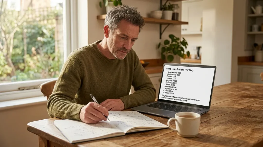 UK punter studying long-term outright odds for the Six Nations and Rugby World Cup months ahead of kickoff