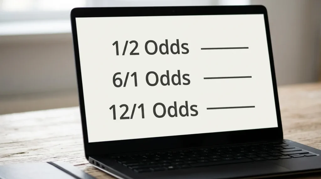 Laptop screen showing each-way fraction options of one-third one-quarter and one-fifth for a rugby tournament outright